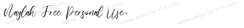 Naylah Free Personal Use字体转换